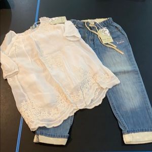 Richie house jeans and blouse size 5